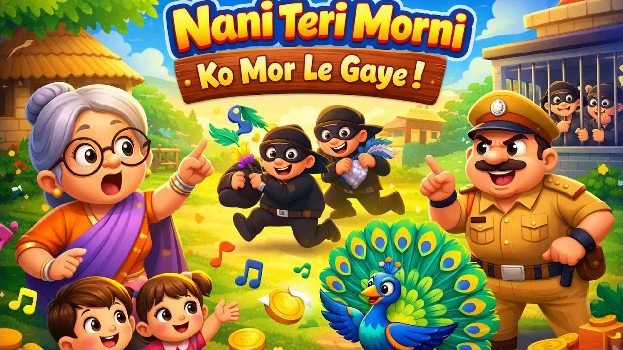 Nani Teri Morni Ko Mor Le Gaye 🦚 | Hindi Nursery Rhyme | Kids Cartoon Animation