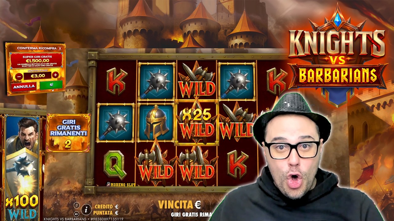 MORENO SLOT ONLINE 🔴 - Proviamo la KNIGHTS VS BARBARIANS ⚔️🏰🎰 con Acquisti SUPER BONUS 🤑