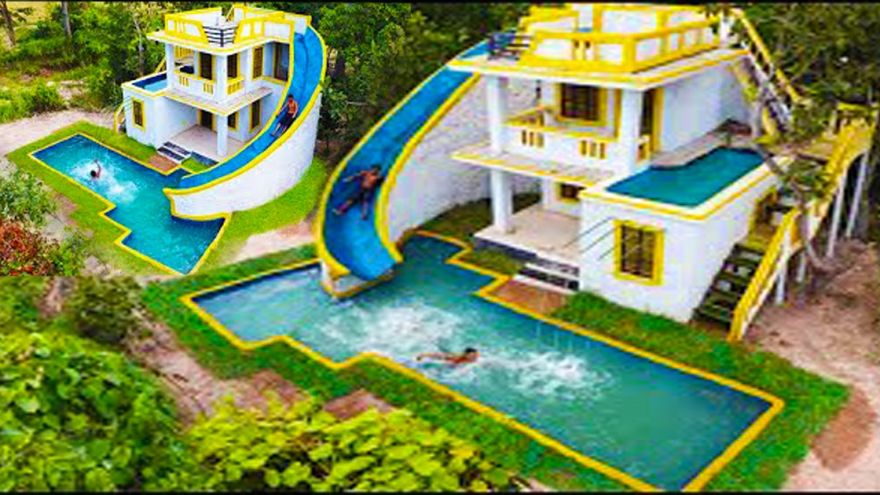 Multi-Story House Construction With Swimming Pool & Warm Pool|Full Build