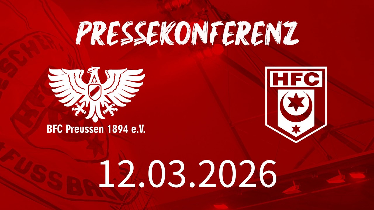 Pressekonferenz vor dem Ausw&auml;rtsspiel des HFC gegen den BFC Preussen