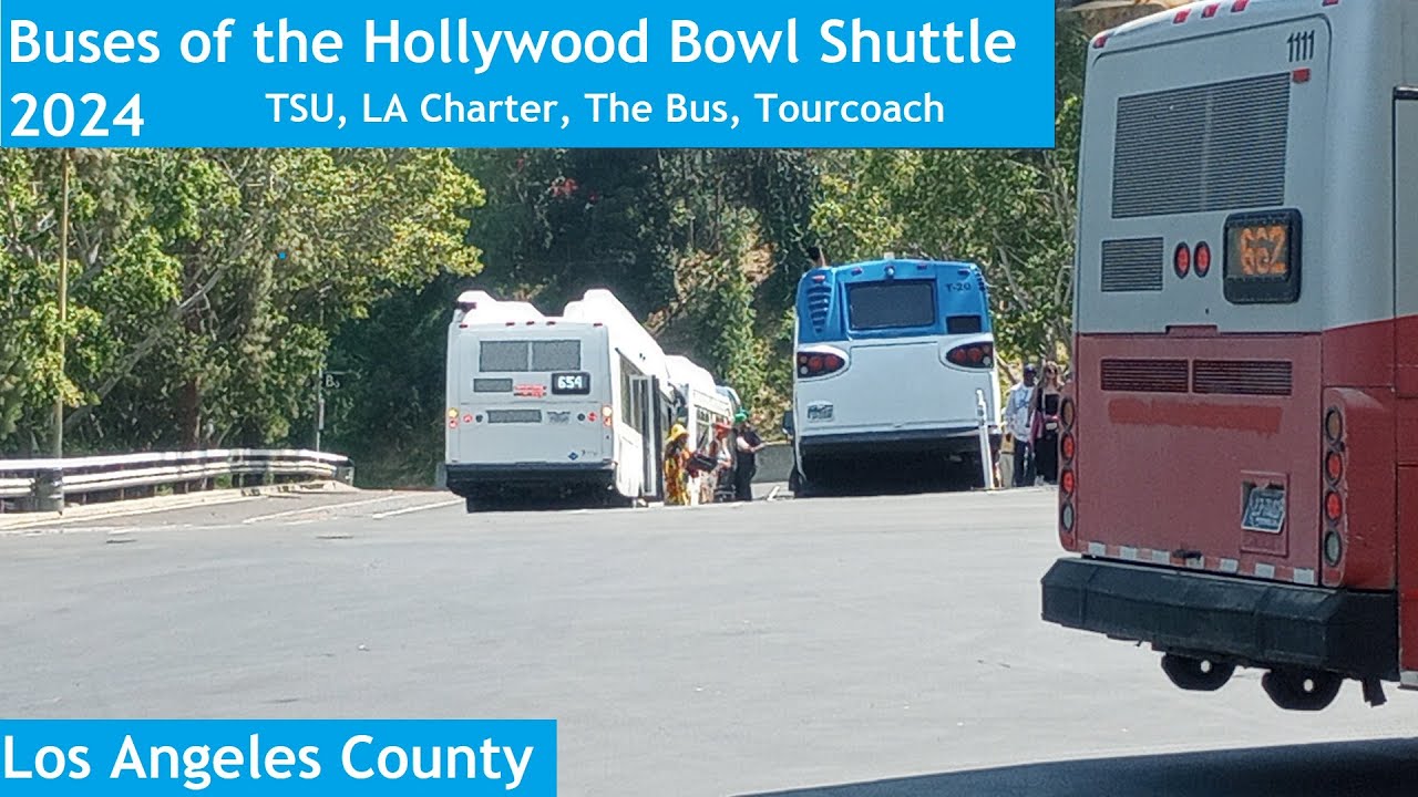 Buses of the Hollywood Bowl Shuttle 2024