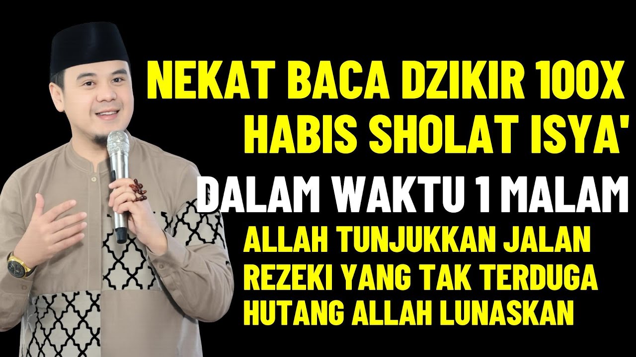 BACA INI 100X HABIS ISYA' Hanya 1 Malam, Allah Tunjukkan Jalan Kuasa Rezeki Yang Tak Terduga!!!!