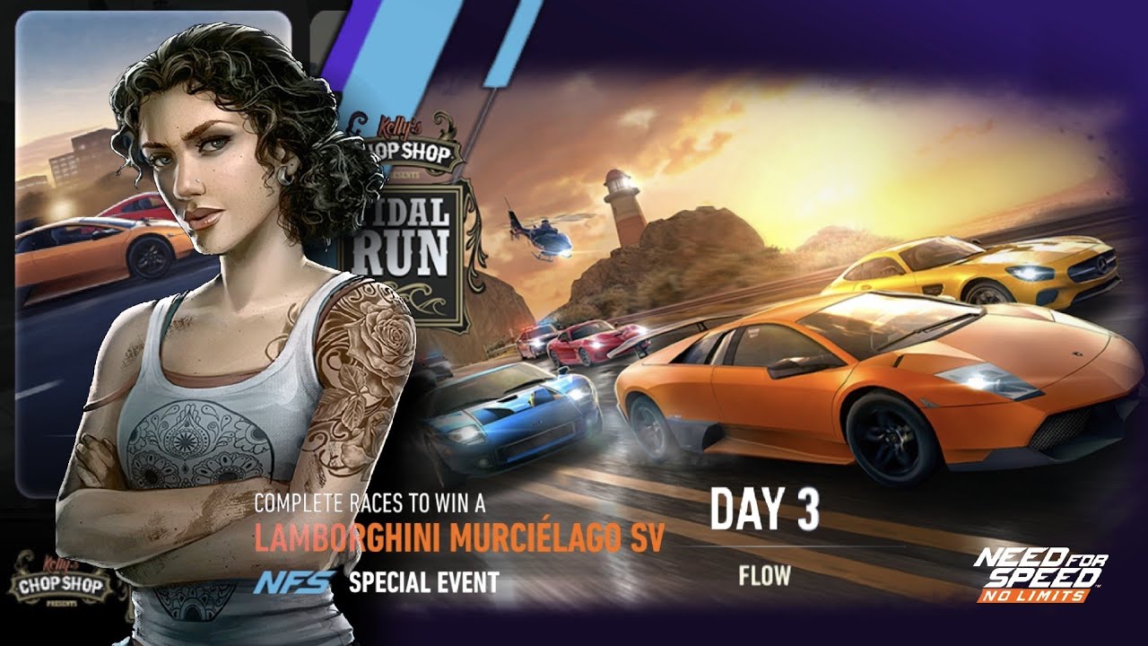 Lamborghini Murciélago SV  Day 3  FLOW | NFS No Limits  Tidal Run