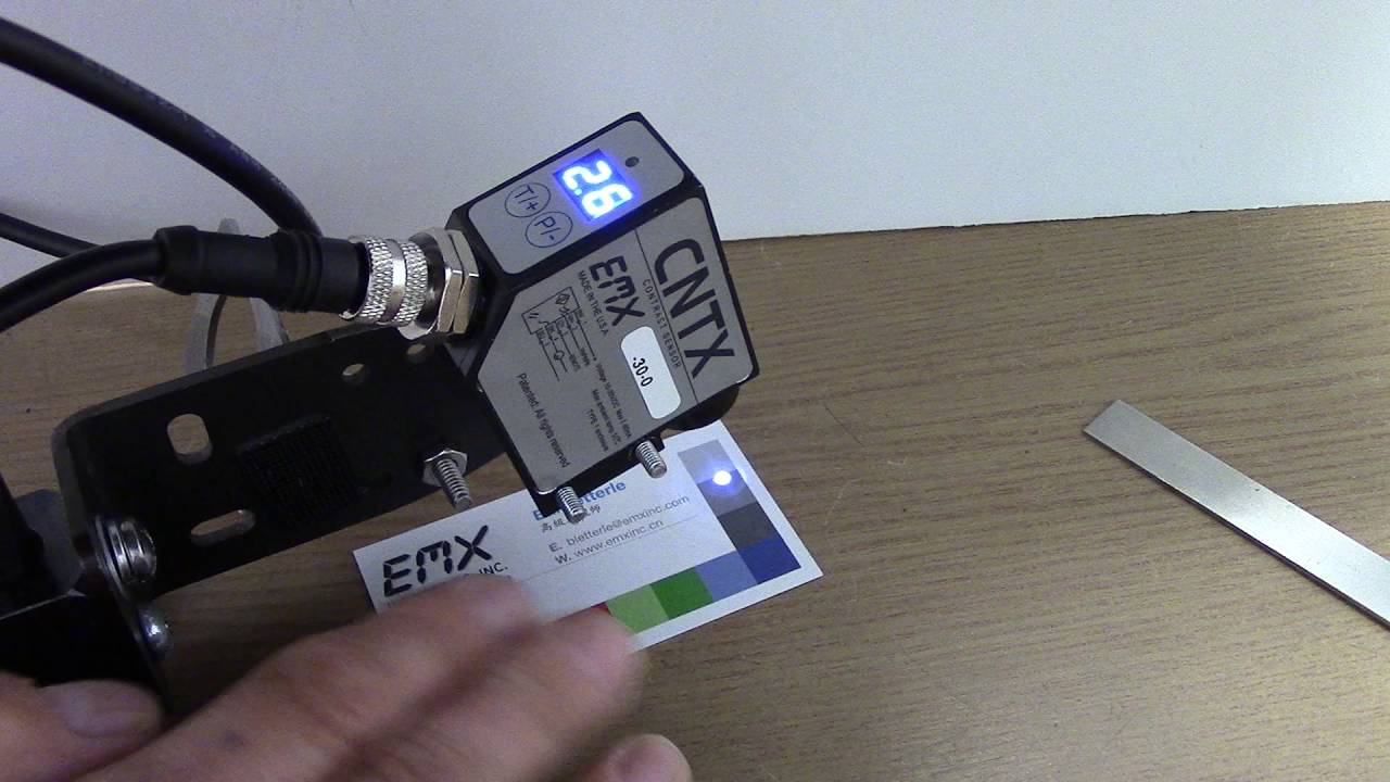 CNTX Contrast Sensor - Set-Up Demo