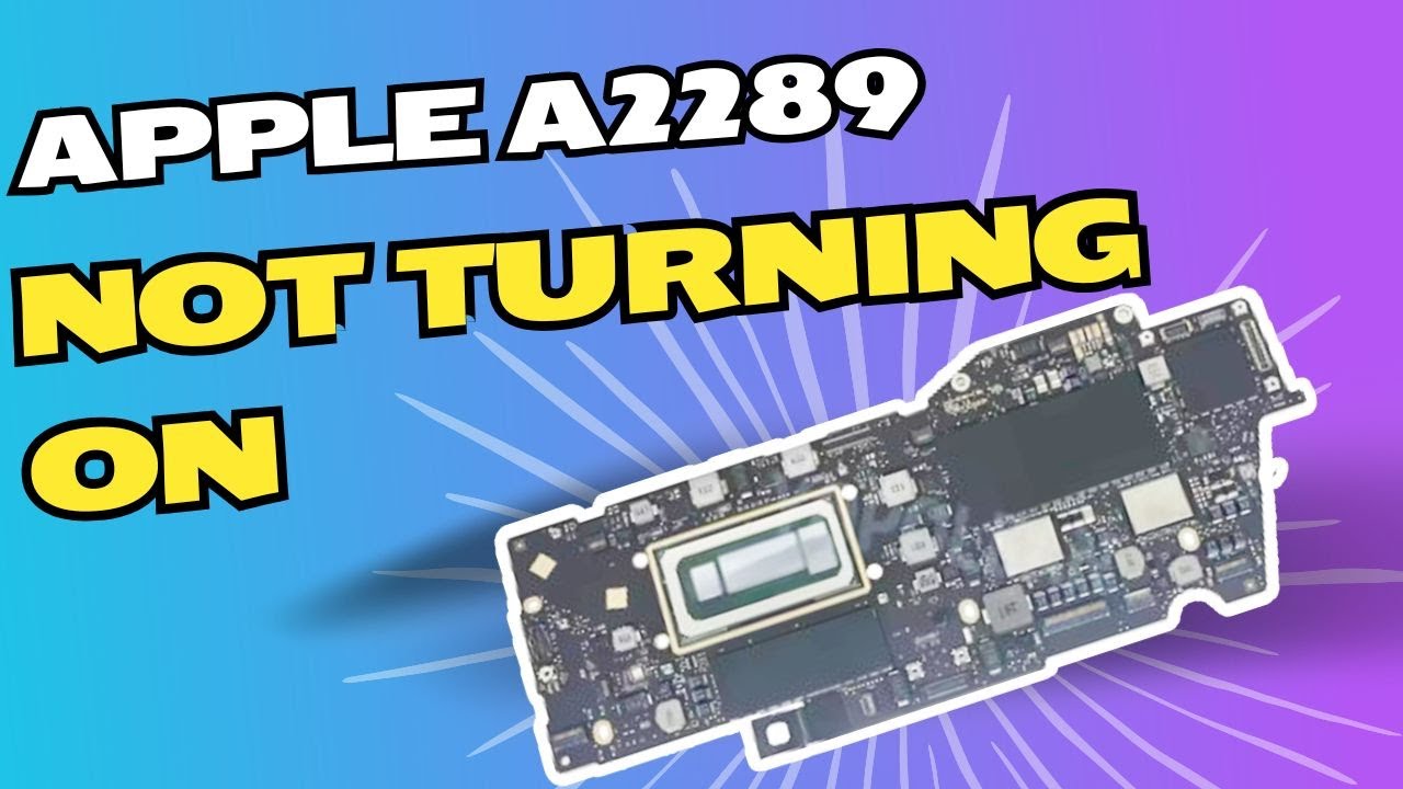 Apple A2289 not turning on