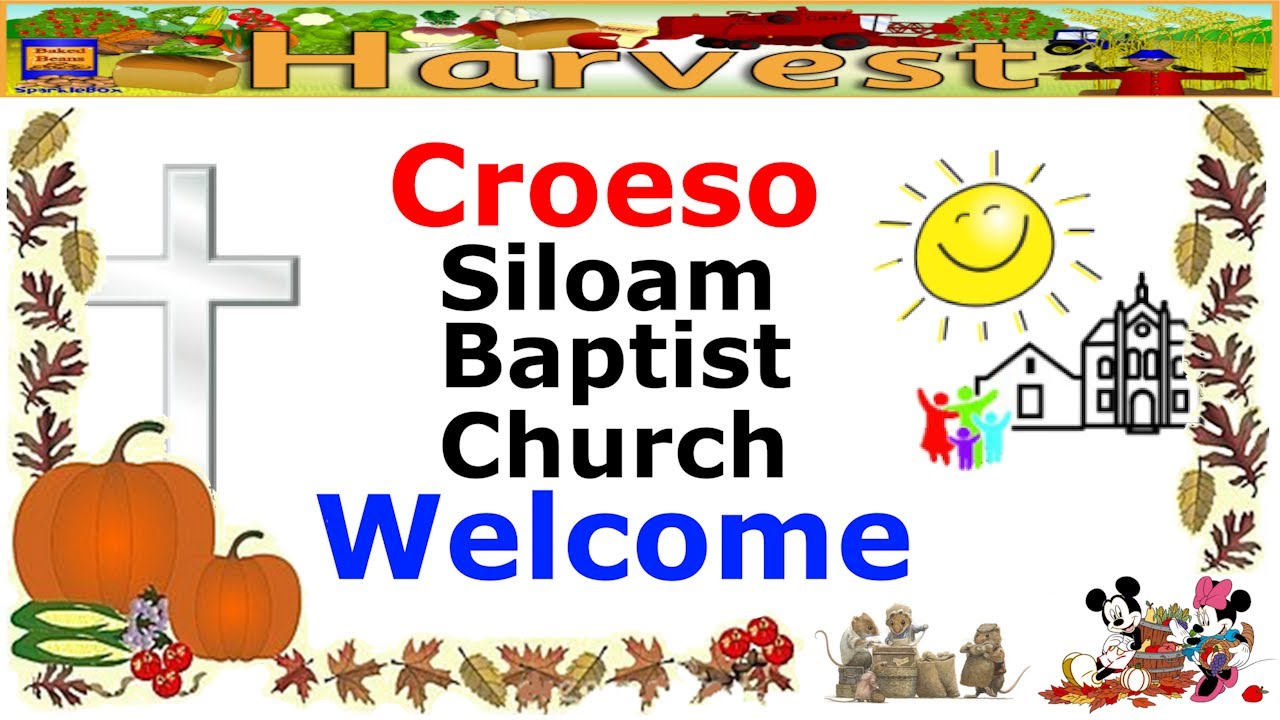 Siloam Baptist Church, Killay, Sunday 2025 10 05 AM, Rev Dr Trevor Reynolds, Harvest Celebration