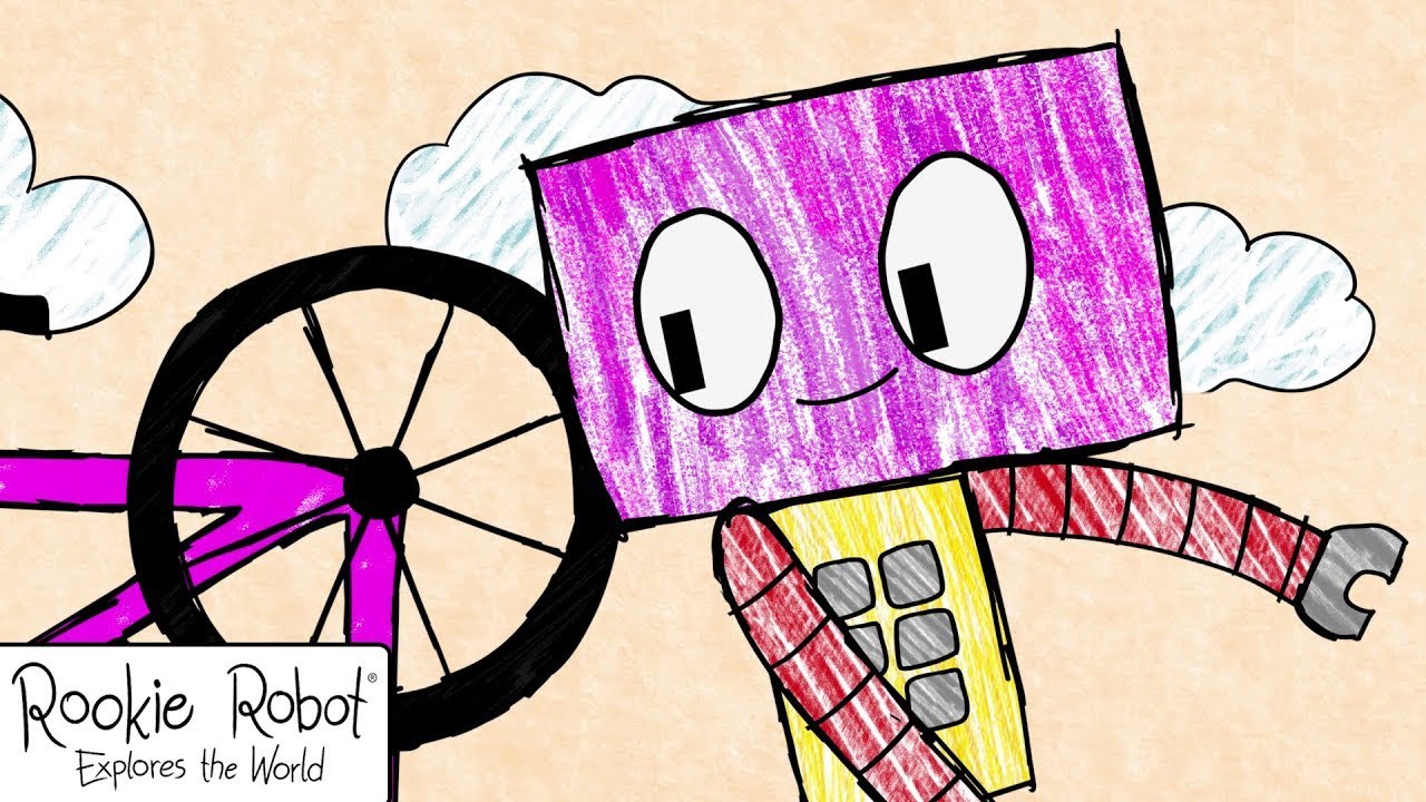 Rookie Robot🤖 |🚲 DING-DING, Join Rookie On The Bike Ride | Funny Cartoons For Kids