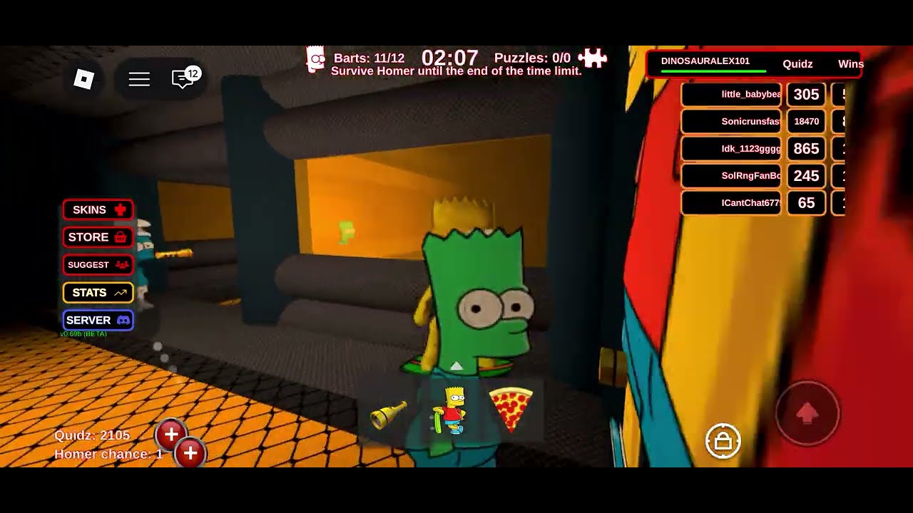 Trying to survive in the space ship in you vs Homer #youvshomer #asymmetrical 