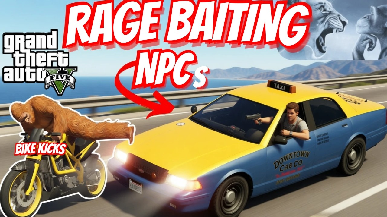 These GTA NPCs Couldn't Handle my Rage Baiting 💀