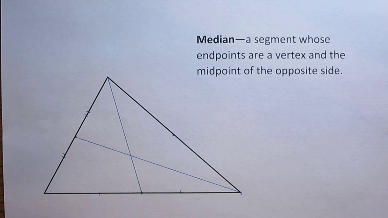 Geometry - Finding the Median of a Triangle