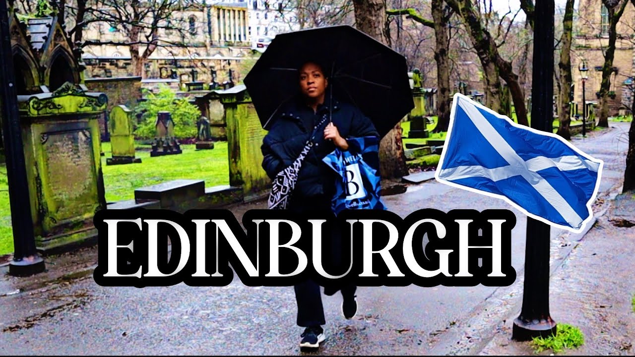 BLACK FEMALE SOLO TRAVEL 🧳  | EDINBURGH | FOUR STORY WATERSTONES | BOOKSHOPPING