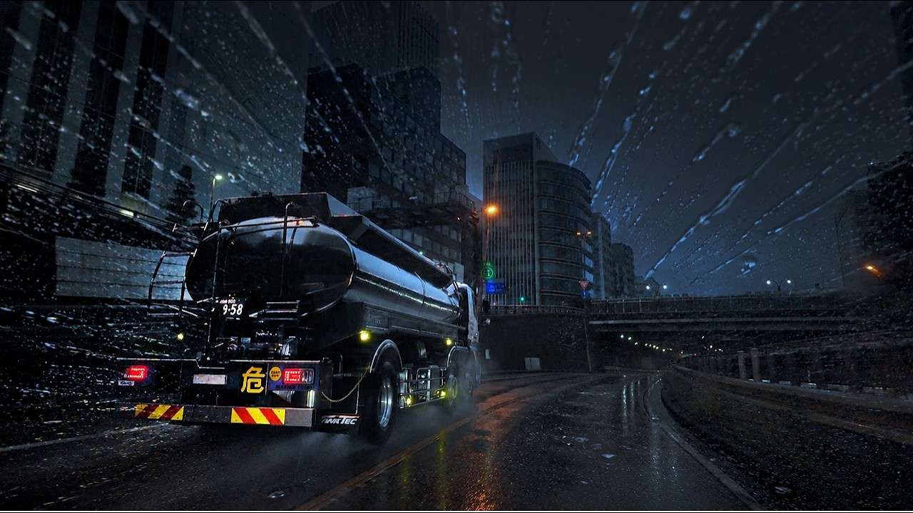 ☔️Rainy Highway Drive for Deep Sleep 😴 Tokyo Before Dawn (Real Footage, Not AI)