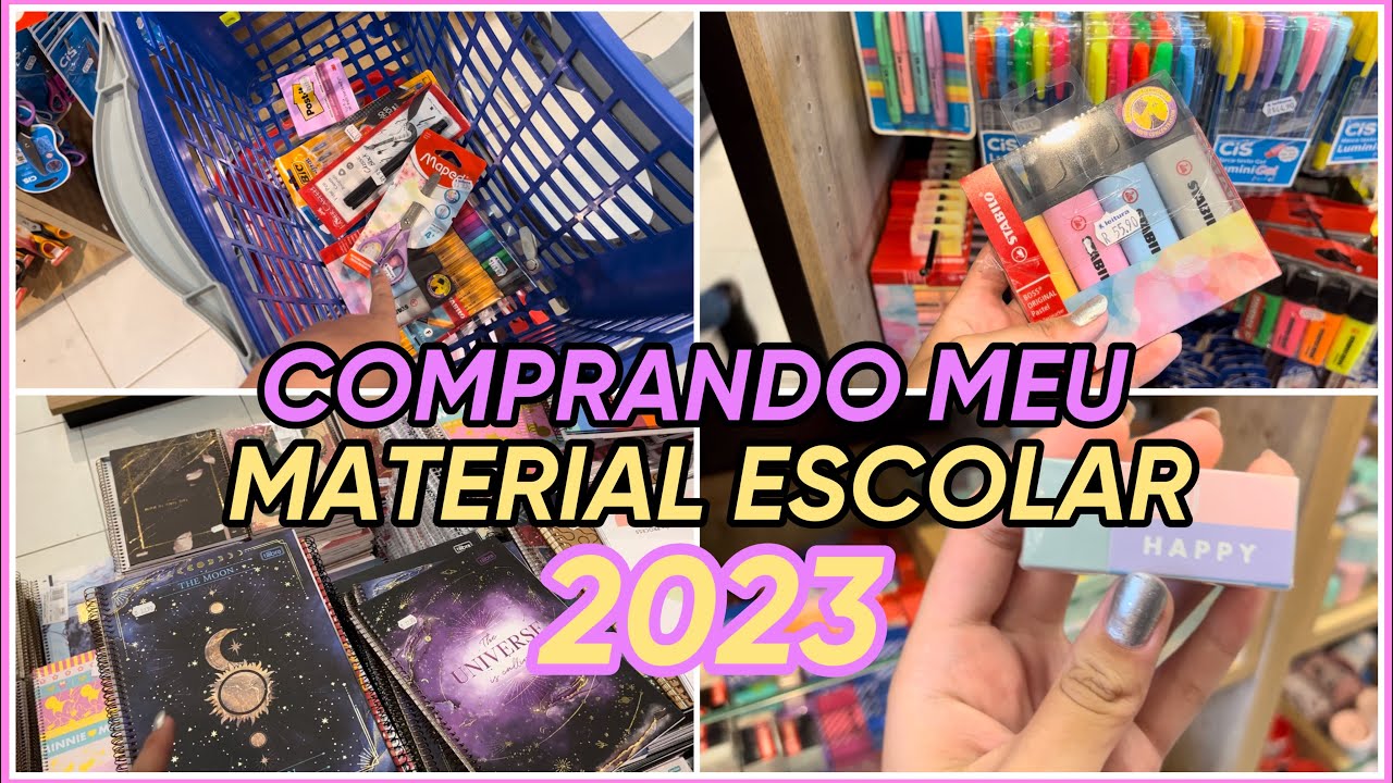 COMPRANDO MEU MATERIAL ESCOLAR 2023