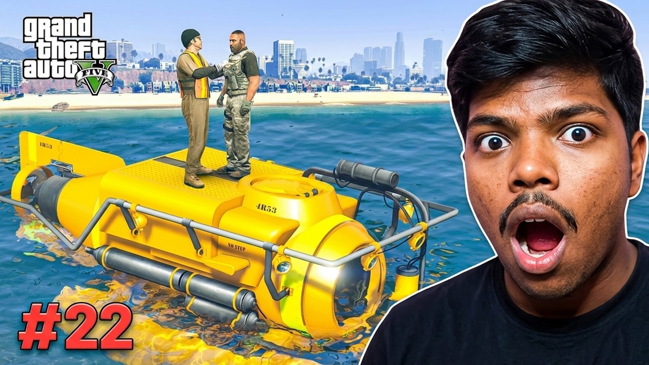 Submarine theft Trevor | Minisub Trevor Mission | Submarine Stolen By Trevor  #22   GTA5