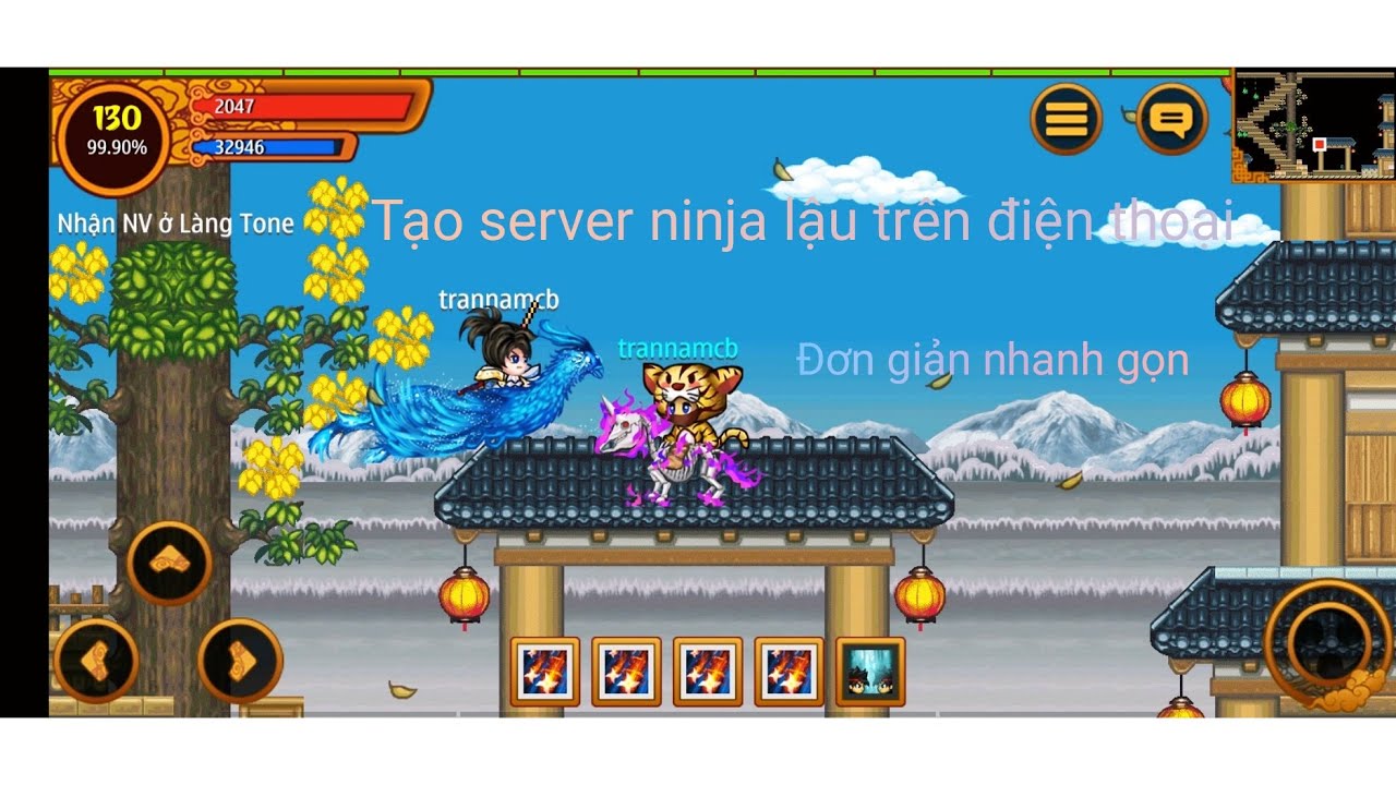 Tạo server ninja school lậu bằng điện thoại cực kì đơn giản !