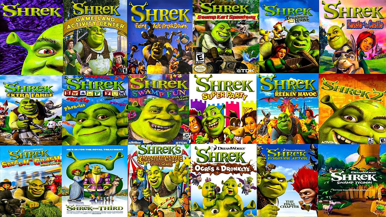 The Evolution of SHREK Games (2001-2024)