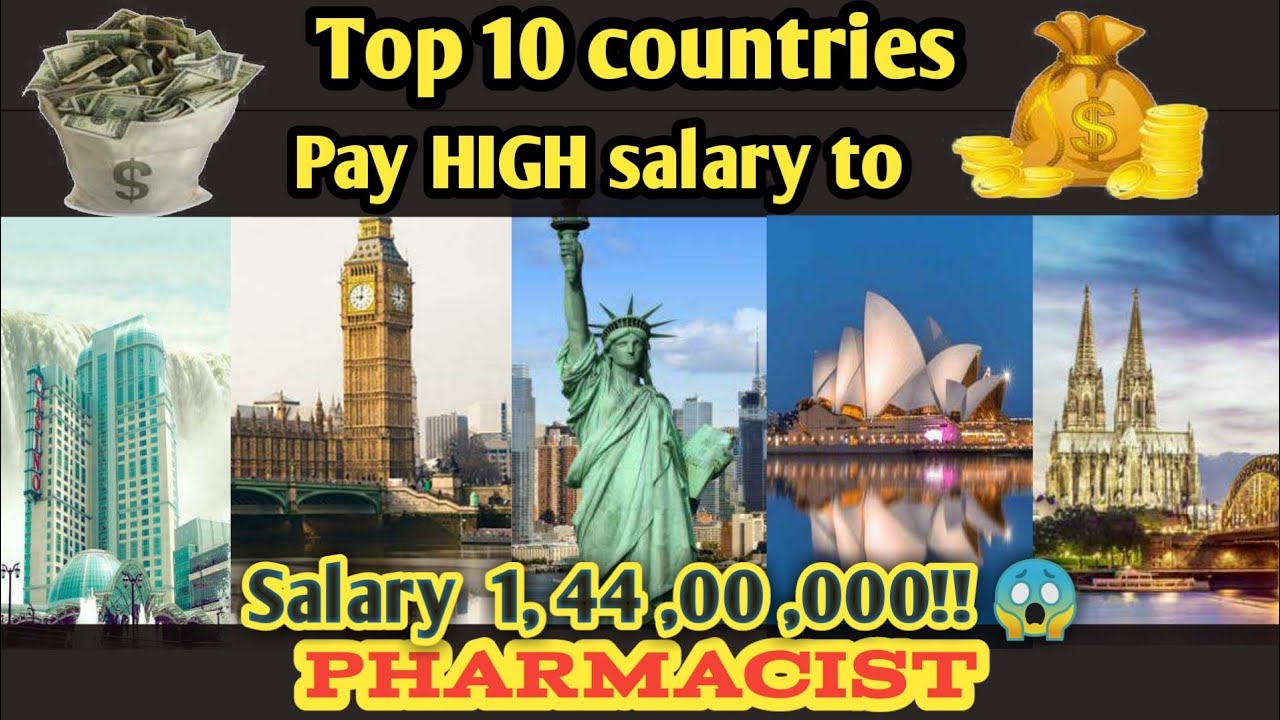 💰Top 10 countries pay high salary to pharmacist 💰