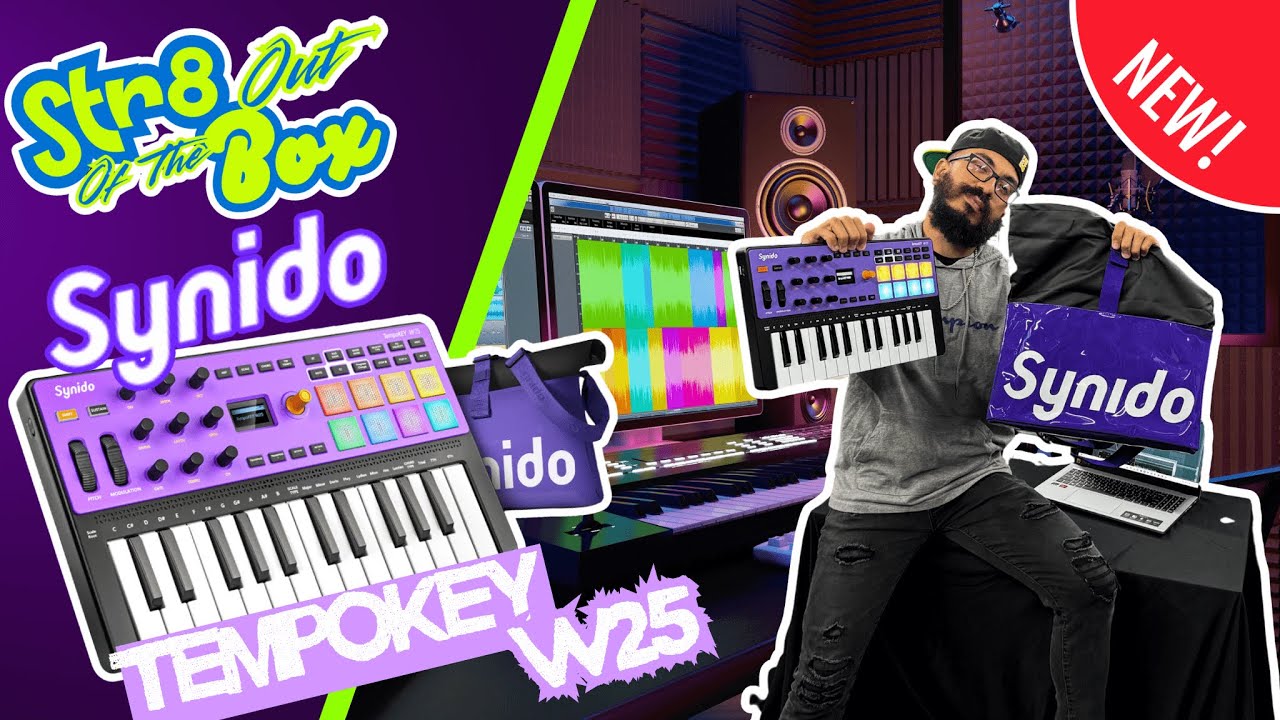 Str8 Out Of The Box | Synido TempoKEY W25 Wireless MIDI Controller [Unboxing & Demo]