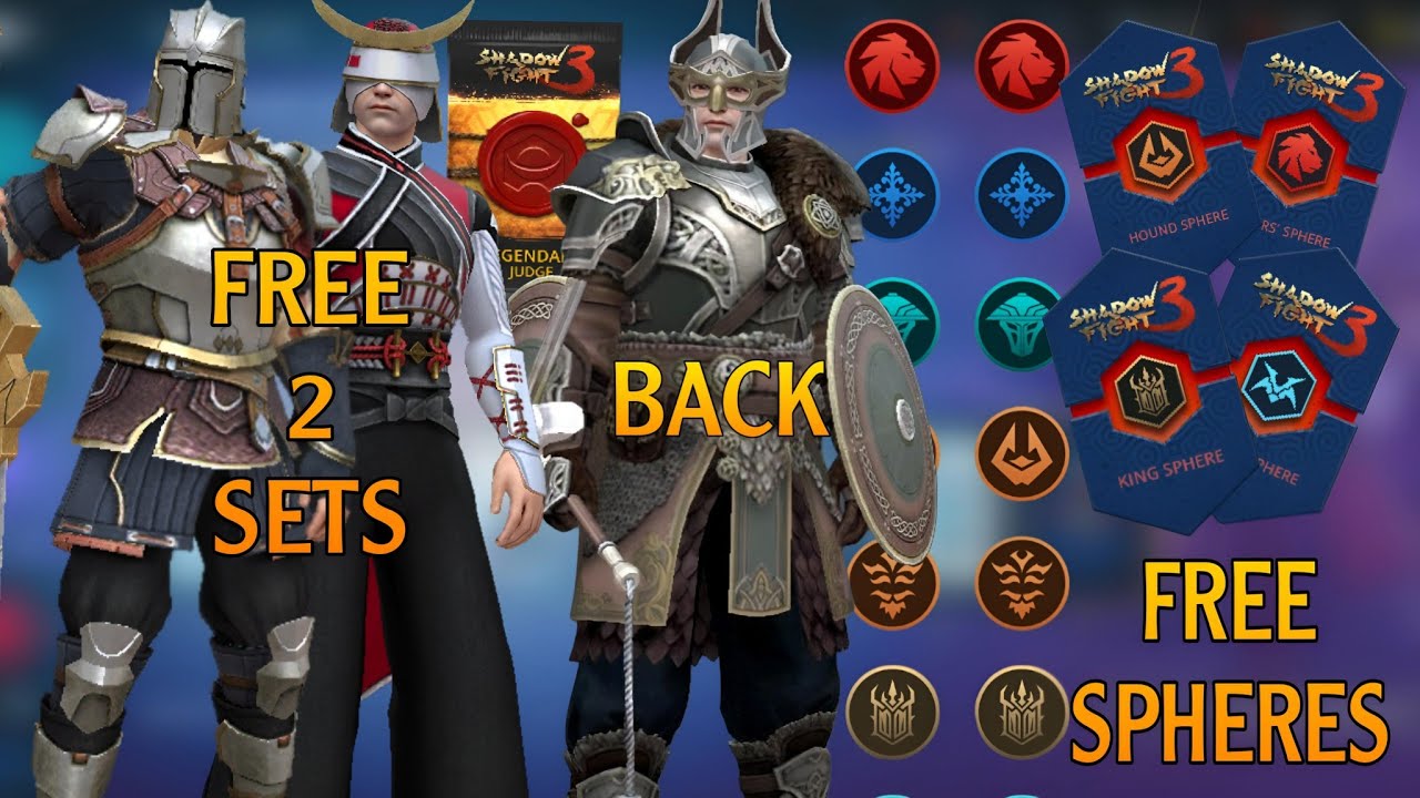 shadow fight 3: high society event | control lost bosses are back & free all set spheres