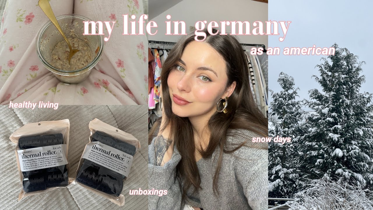 COUPLE DAYS IN MY LIFE AS AMERICAN LIVING ABROAD: snow days, hauls,  healthy recipes, + more!