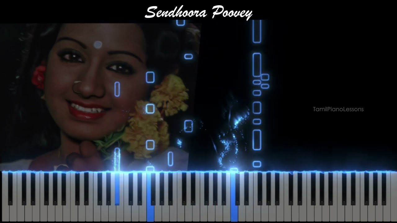 Sendhoora Poovey -  Piano/Keyboard Synthesia Tutorial | 16 Vayadhiniley | Ilayaraja