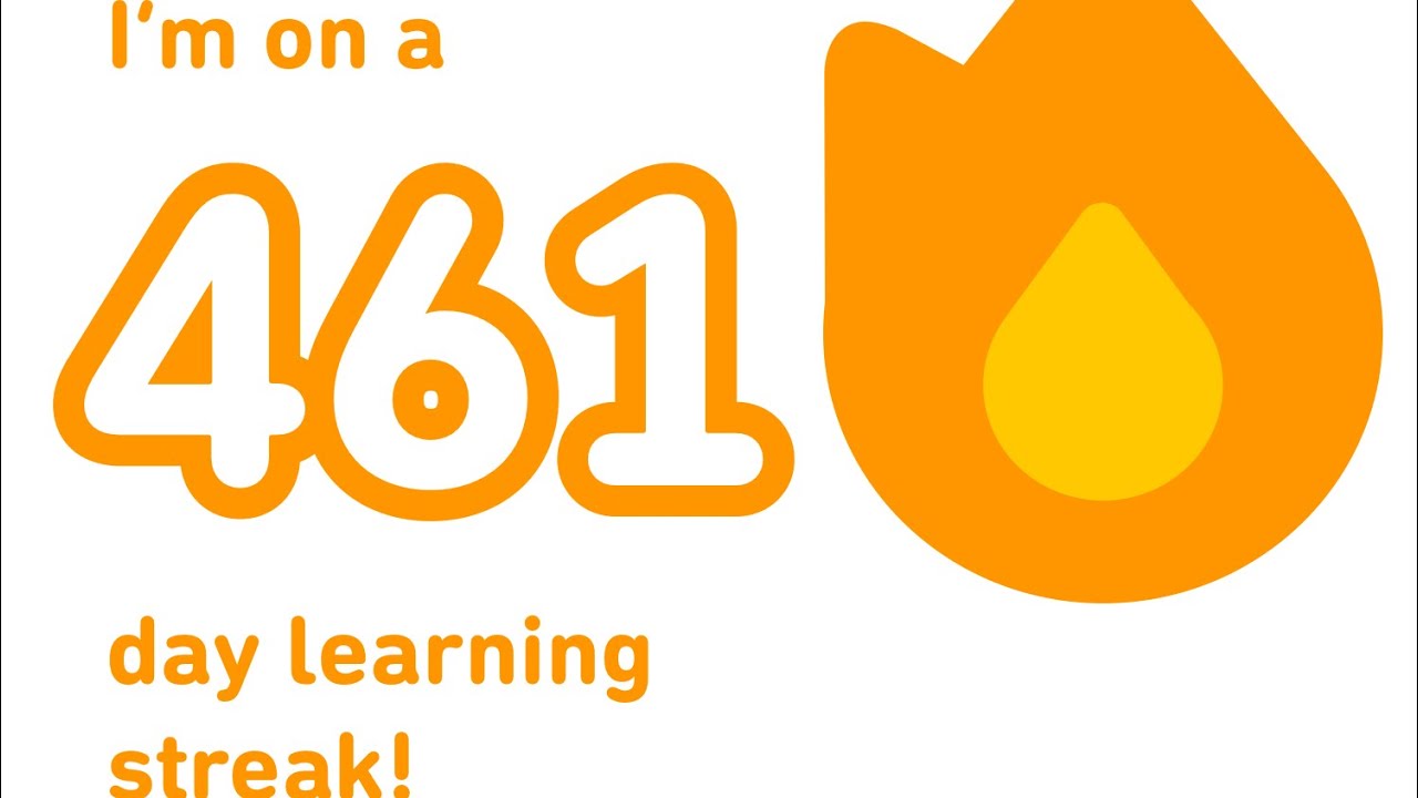 Duolingo Languages complete day streak 461 Week 57 62 Quest Finish #1 in the Diamond League 31 times