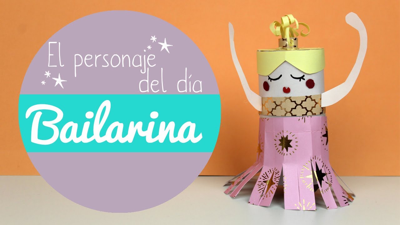 MANUALIDADES de BAILARINAS 🩰🩰 Bailarina de papel paso a paso muy fácil - UMA MANUALIDADES