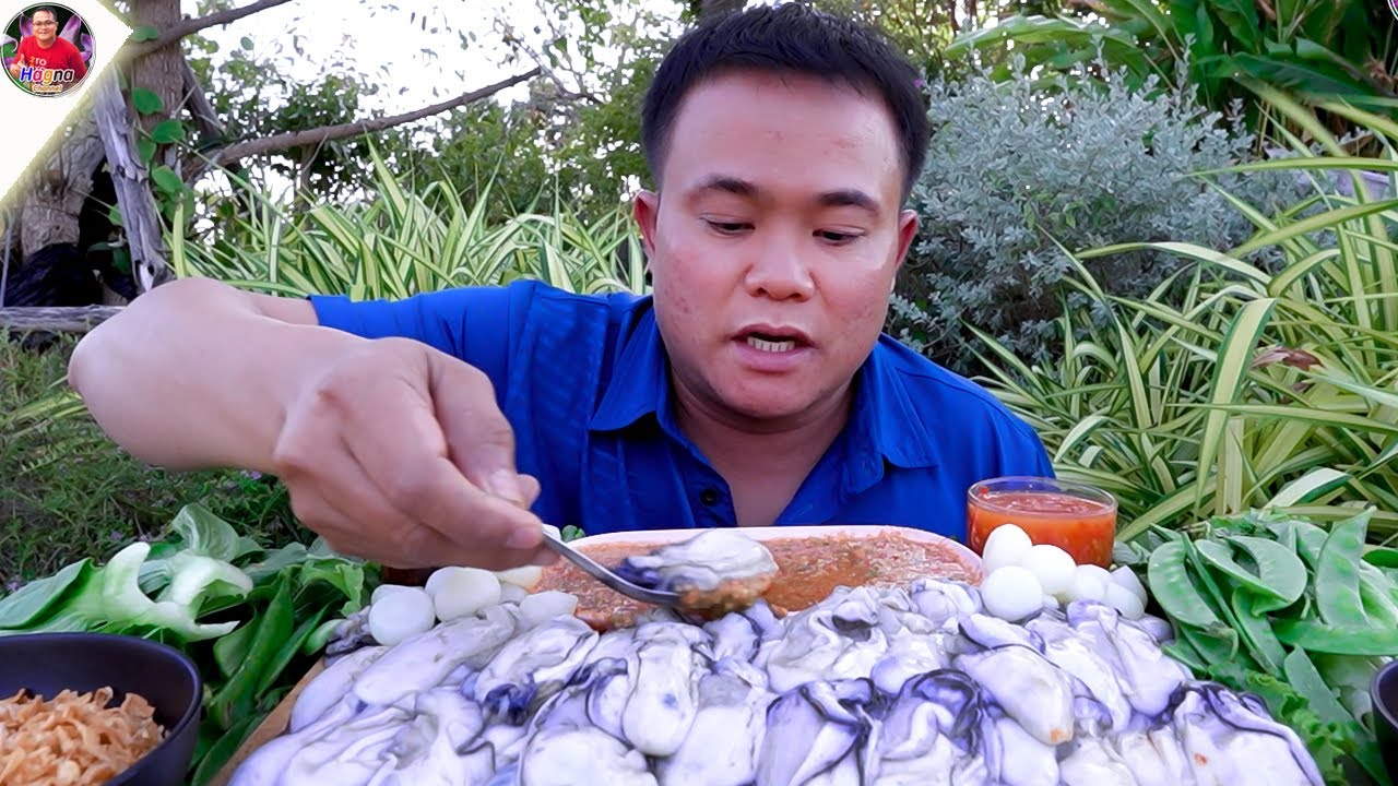 เพิ่มพลังอีกแล้ว หอยนางรมตัวใหญ่ๆ หวานจ้วยฉ่ำๆ น้ำจิ้มราดซดแซ่บๆ สุดยอดคักคือเก่า