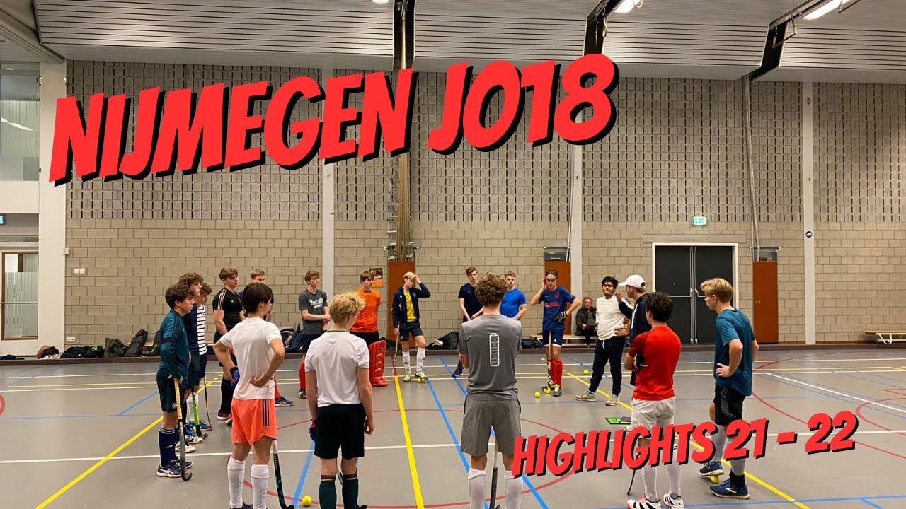 Highlights | NMHC Nijmegen JO18-1 | zaalhockey seizoen 2021 - 2022