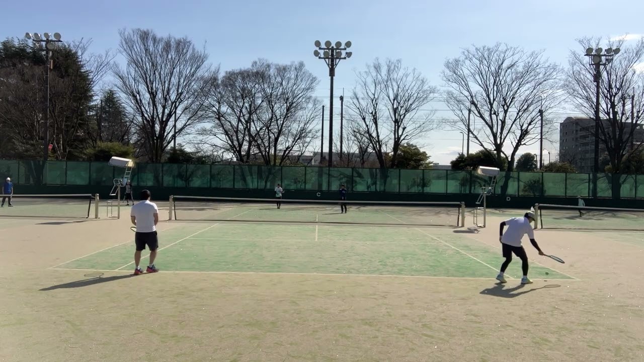 R8 睦実クラブ・加賀クラブA練習試合3月、②金刺・小澤④-1 髙山・野澤