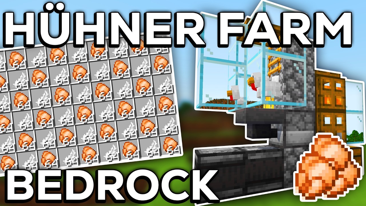 HÜHNER FARM MINECRAFT BEDROCK 1.21