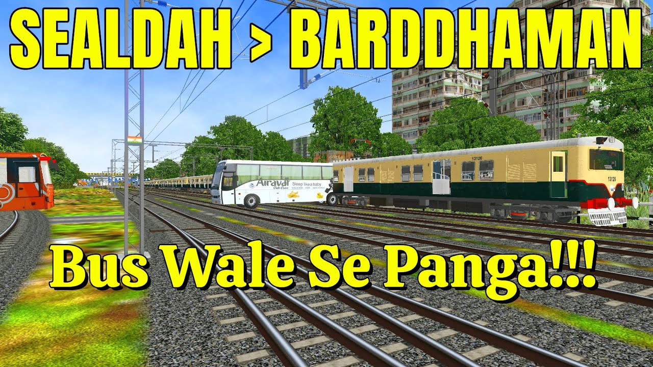 A Journey In A Green EMU As 31151 Sealdah To Barddhaman Local With Fun Moments, Racing & Traffics
