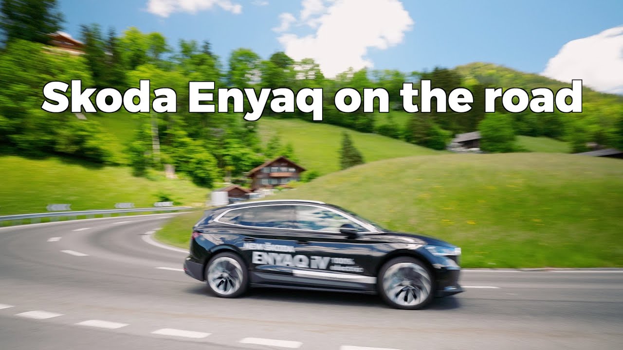 Wir fahren zum ersten Mal ein E-Auto (Skoda Enyaq)