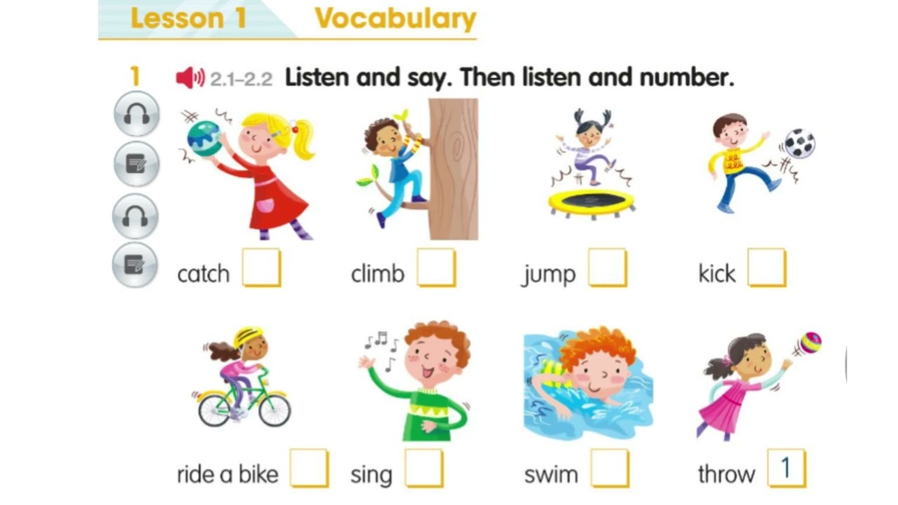 ACADEMY STAR 1 - UNIT 5 - I CAN DO IT - LESSON 1