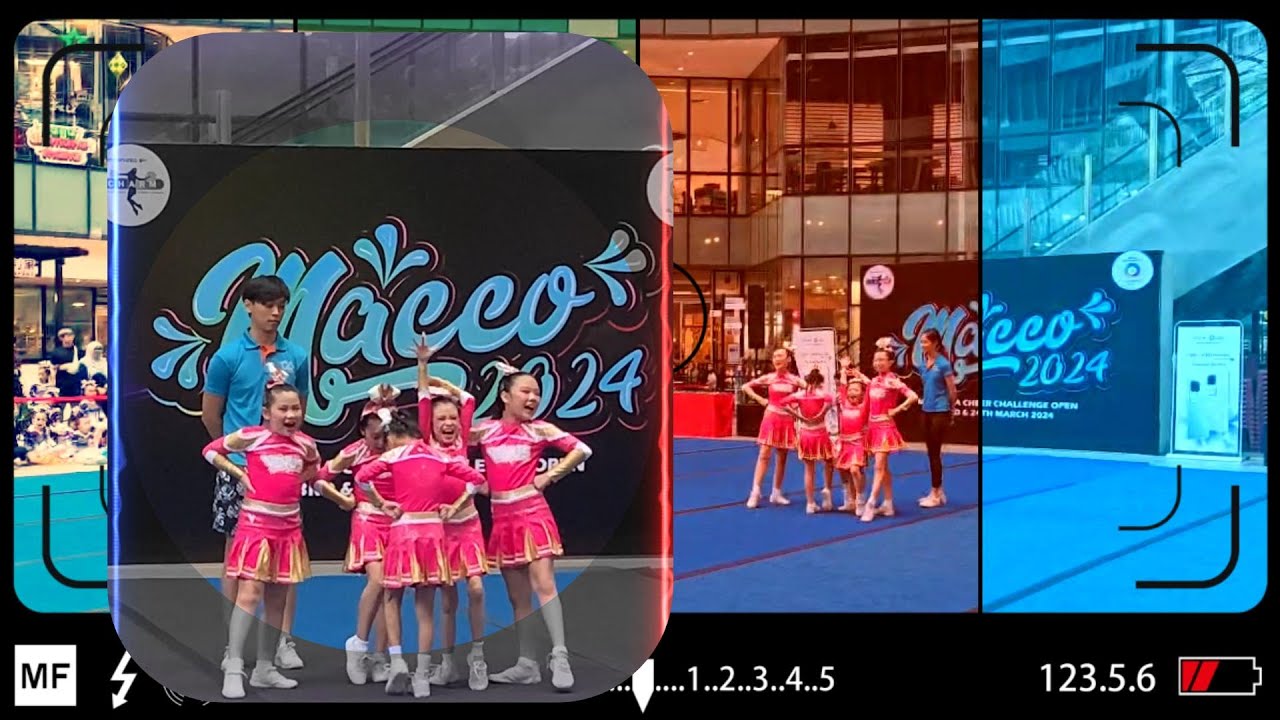 #JojoC:【Cheerleading】#JoeyC MACCO Competition 2024! Team VENUS GOLD - Double Group Stunt PW Level 1