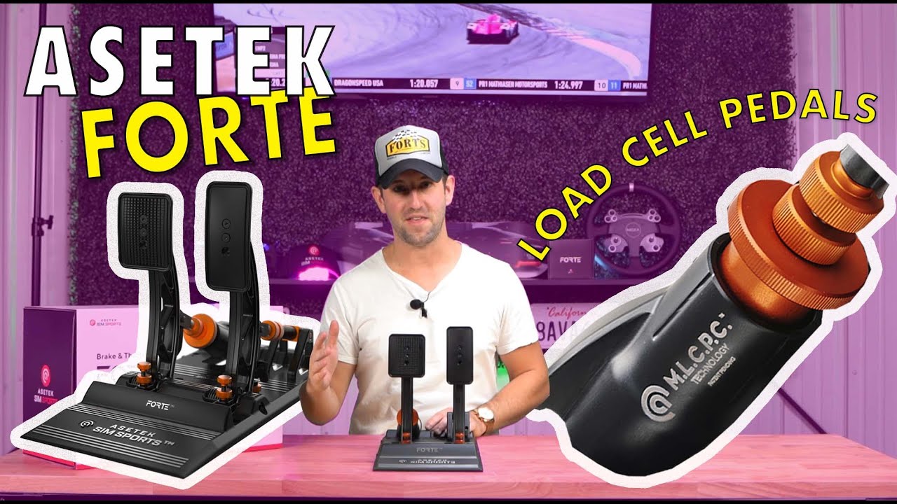 Asetek Forte Load Cell Sim Racing Pedals - In Depth Review!