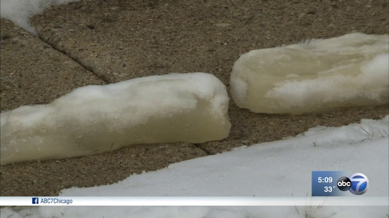 Mysterious yellow ice found on Elk Grove Village roof