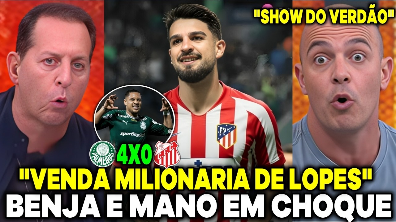 😱BENJA E MANO REAGE A VENDA MILIONARIA DE FLACO LOPES PARA O ATLETICO DE MADRID 