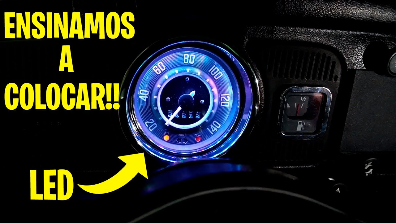 COMO COLOCAR LED NO PAINEL DO FUSCA?! INSTALAMOS NO NOSSO!!