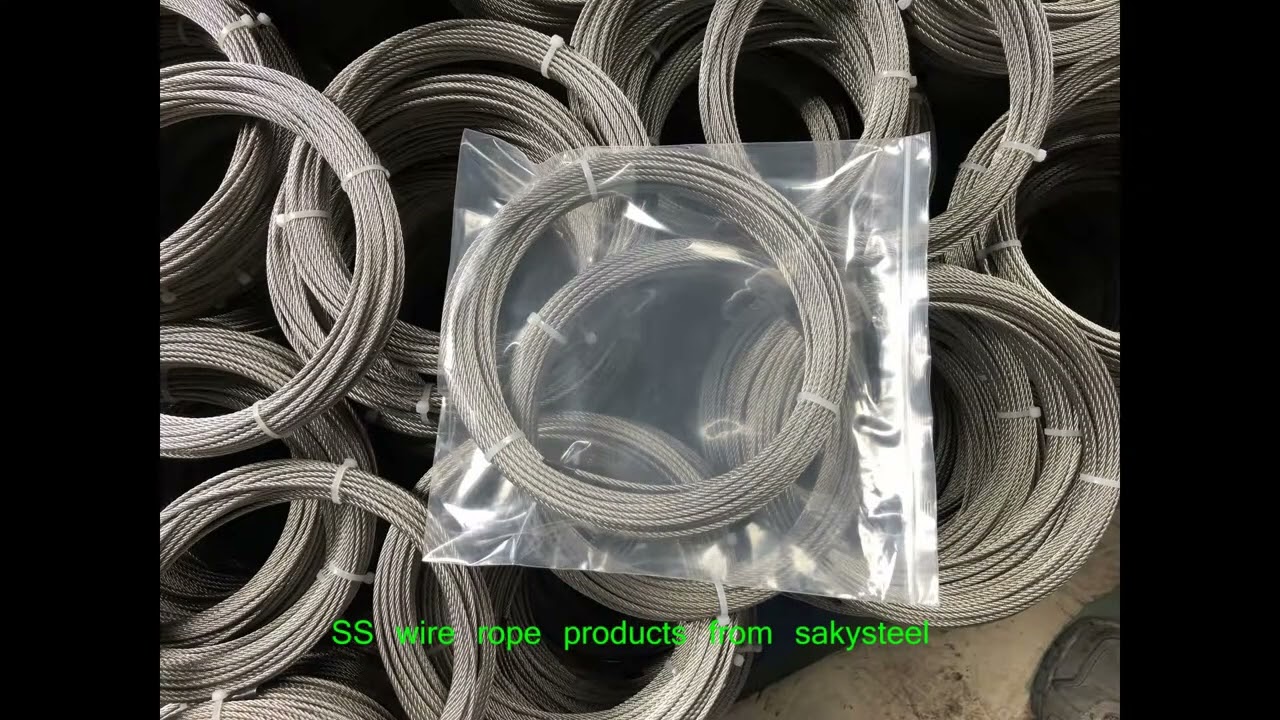 Sarinless Steel Wire Rop 202, 304, 316, 321Q