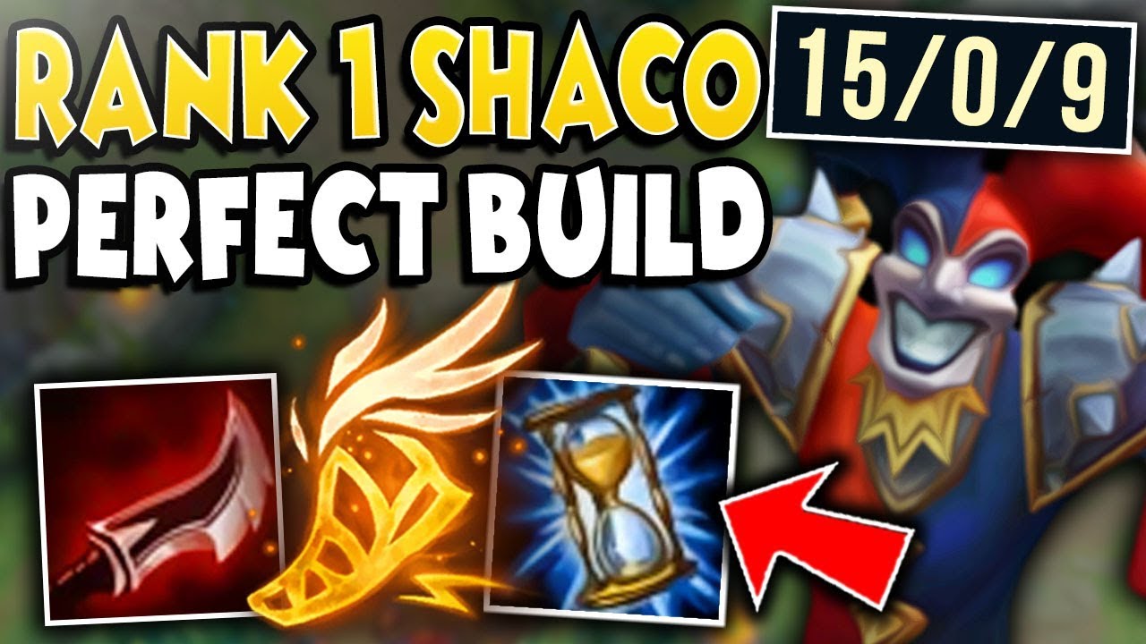 #1 SHACO WORLD'S ULTIMATE CHALLENGER BUILD! PERFECT KDA CARRY! - League of Legends