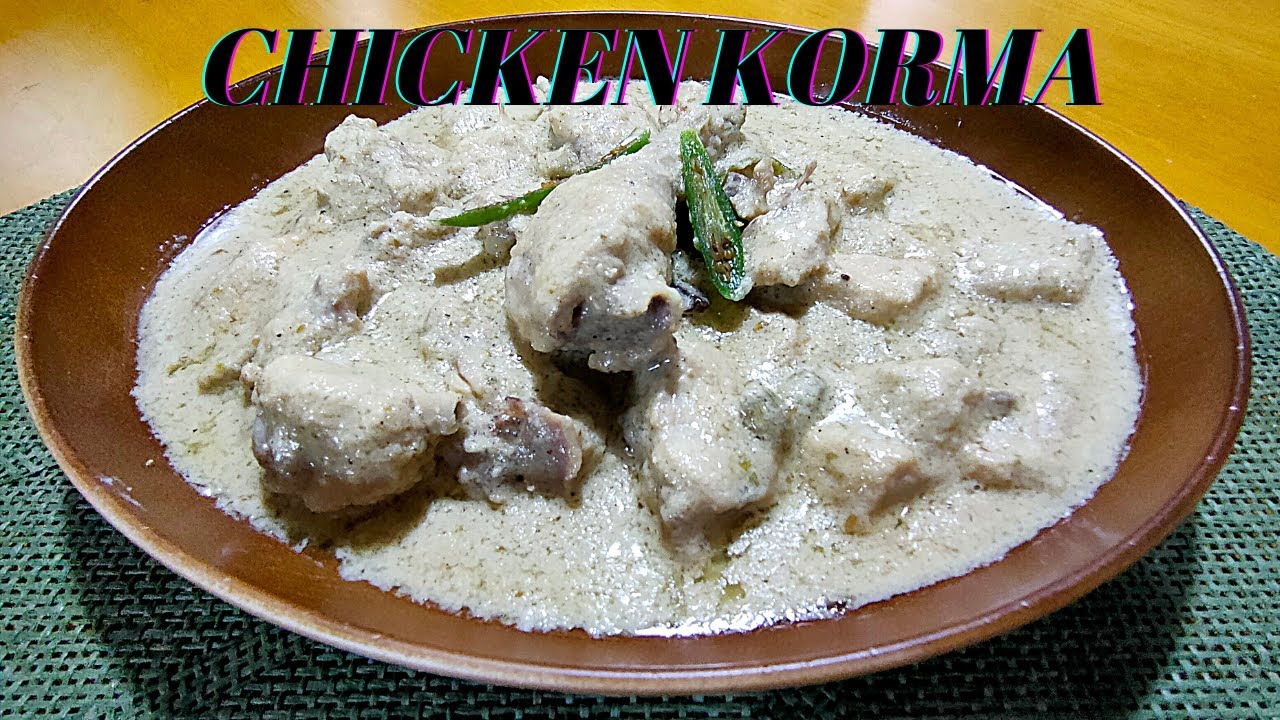 White Chicken Korma Recipe | How To Make Shahi Chicken Korma