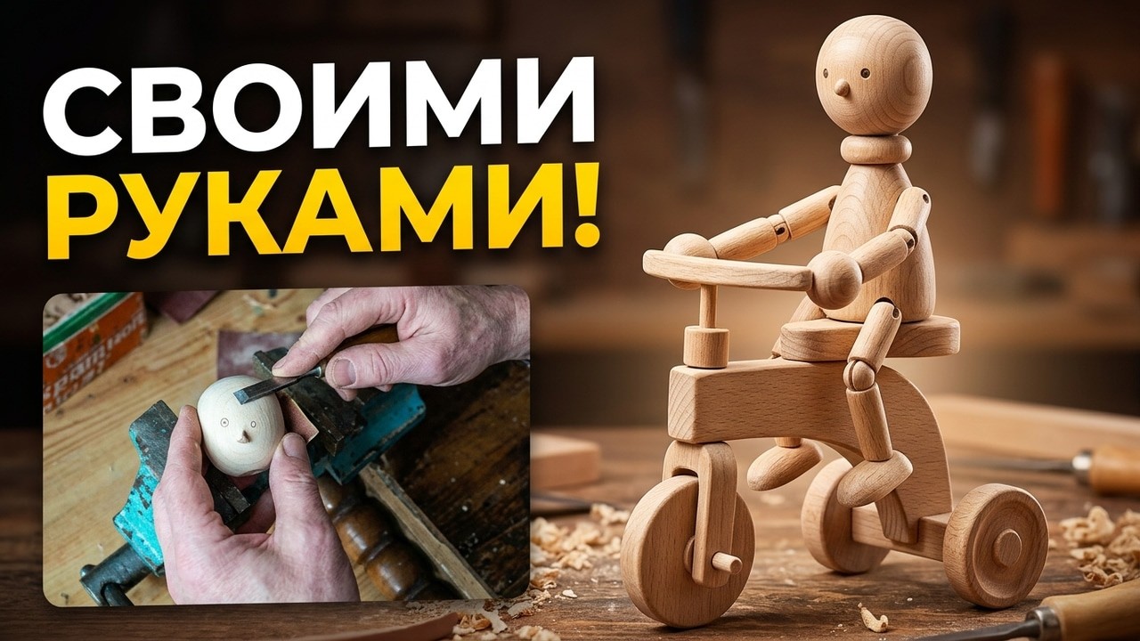 Как сделать куклу из дерева своими руками , часть 3