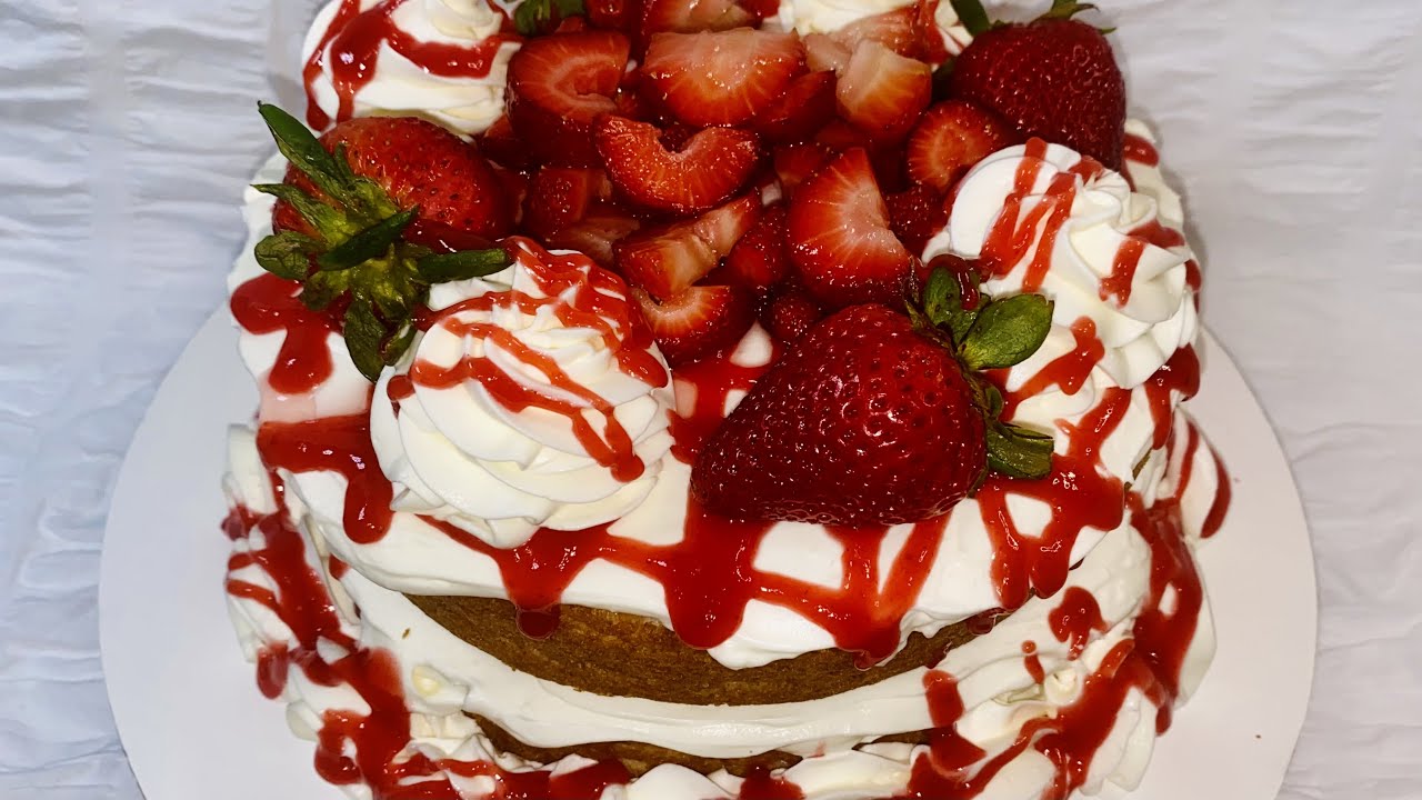 🍓Strawberry Shortcake using Box Cake Mix🍓| Fridai’s Kitchen