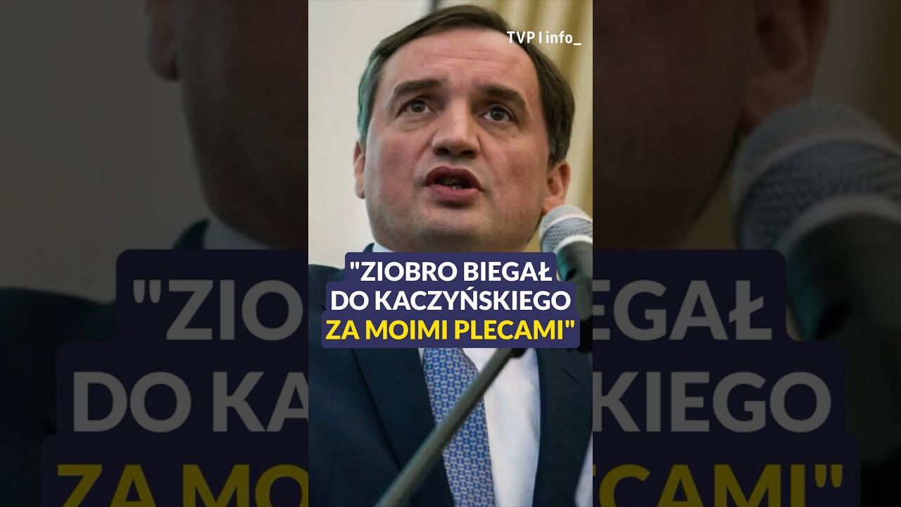 Marcinkiewicz: Ziobro biegał do Kaczyńskiego za moimi plecami #polska #polityka #shorts