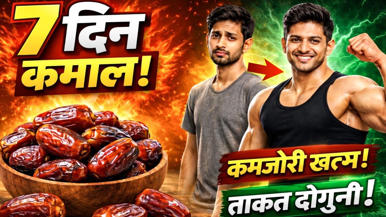 7 दिन खजूर ऐसे खाओ🔥10 बेहतरीन फायदे मिलेगा? खाने का सही तरीका| सही समय | सही मात्रा Khajur ke fayde