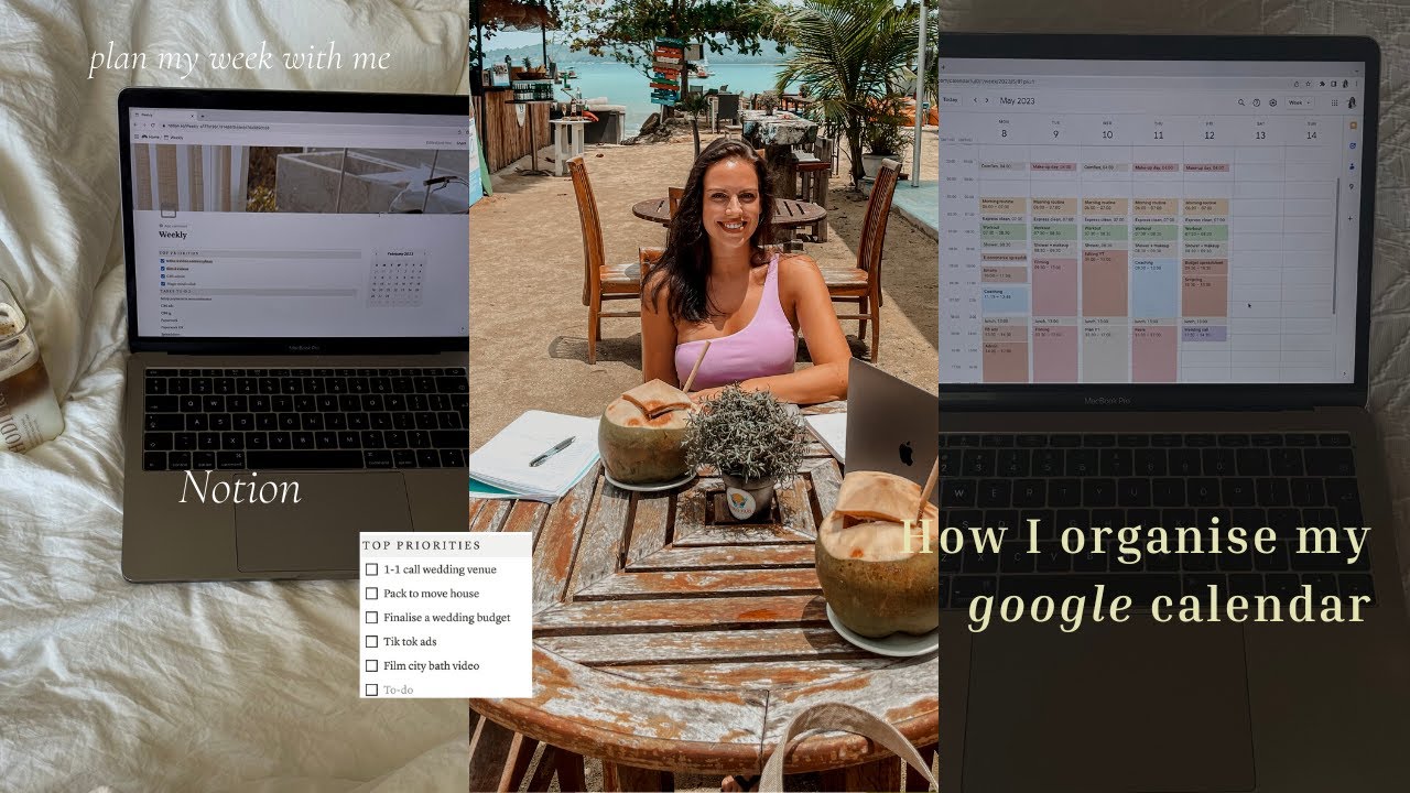 HOW I ORGANISE MY GOOGLE CALENDAR: aesthetic but productive! + Notion templates