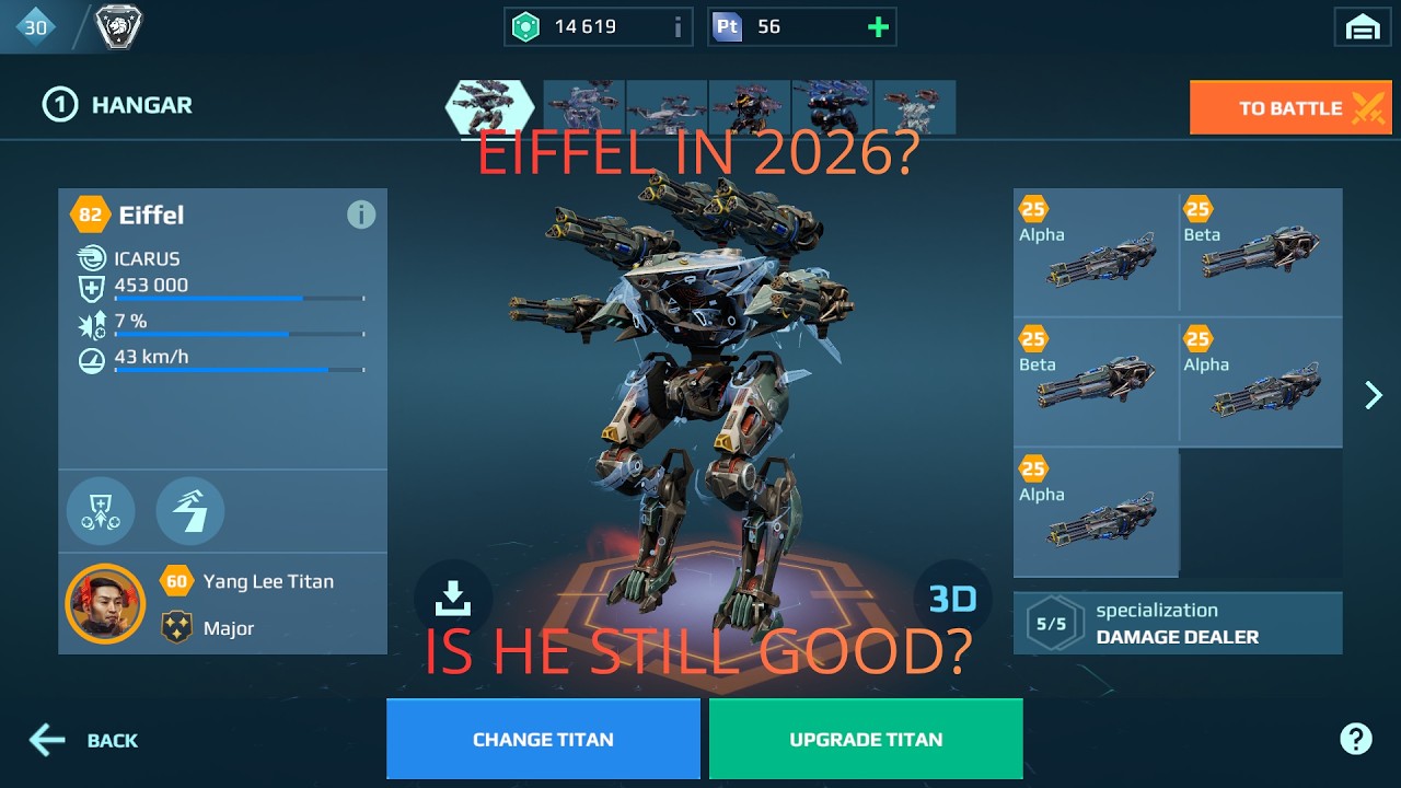 8,3M DAMAGE EIFFEL / War Robots Gameplay