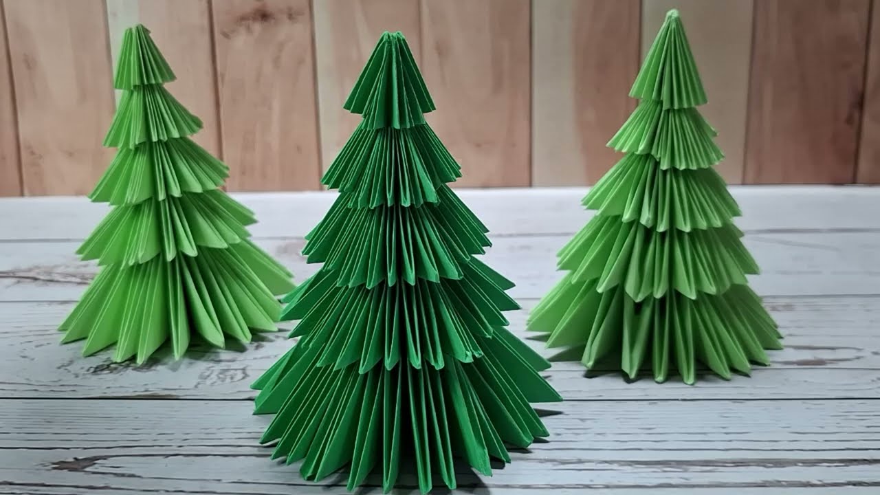 Origami Christmas Tree 🎄 | Easy Paper Folding for Holiday Decor