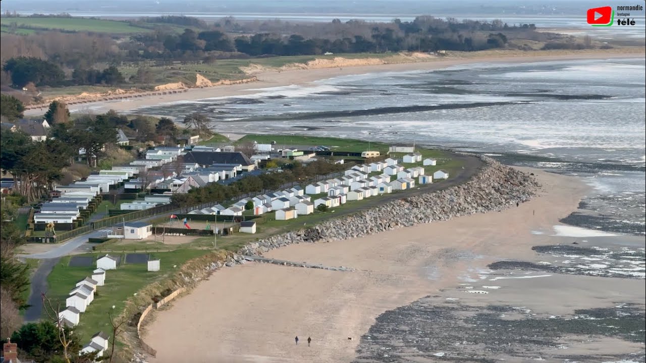SAINT-JEAN-LE-THOMAS  🇲🇫 |  Cabines de plage en Hiver |  Normandie Bretagne Télé